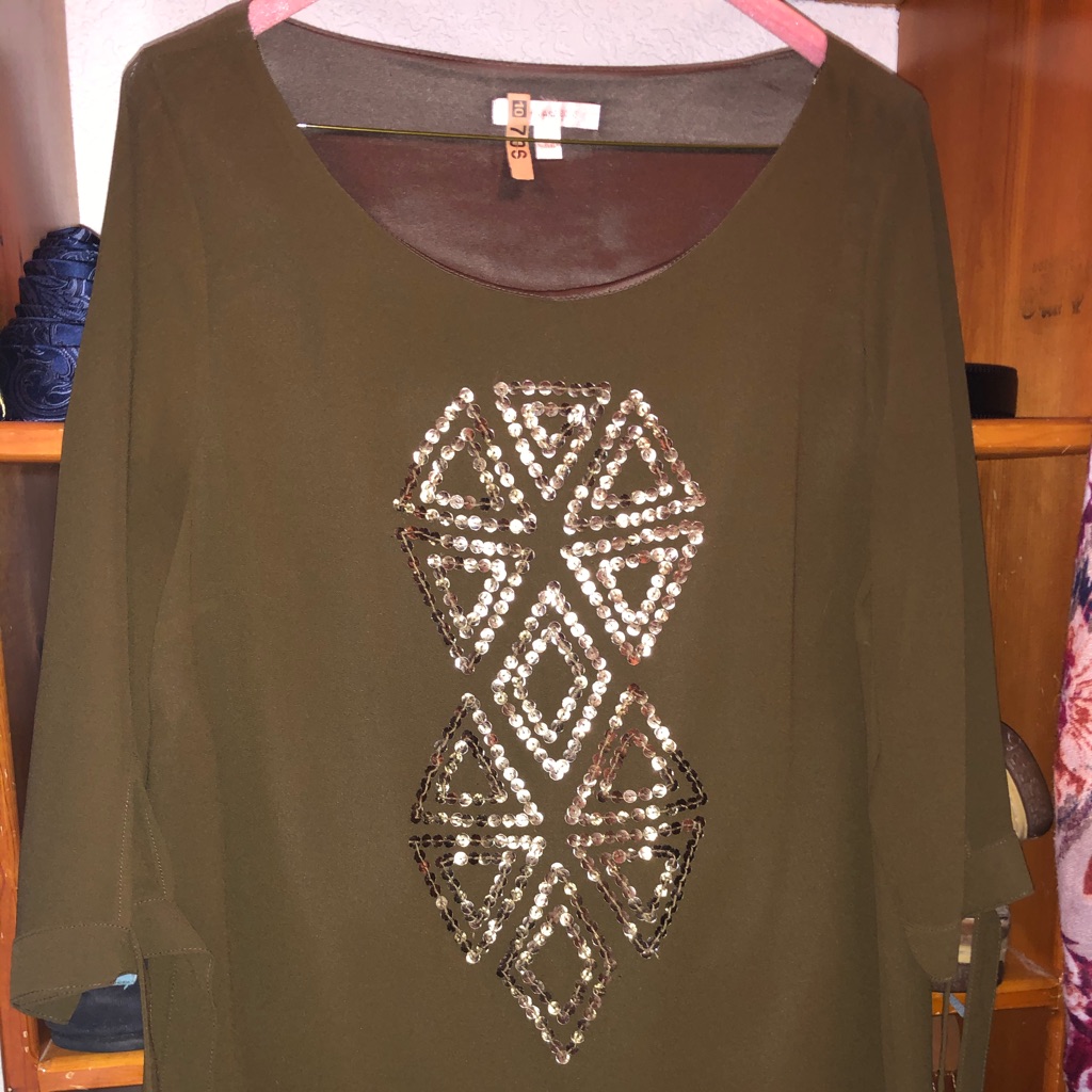 Brown With Sequins